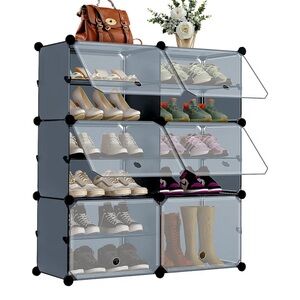 Stackable White Storage Bins